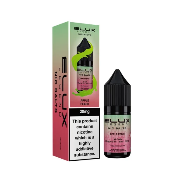 APPLE-PEACH new Apple Peach Elux Nic Salt 10ml