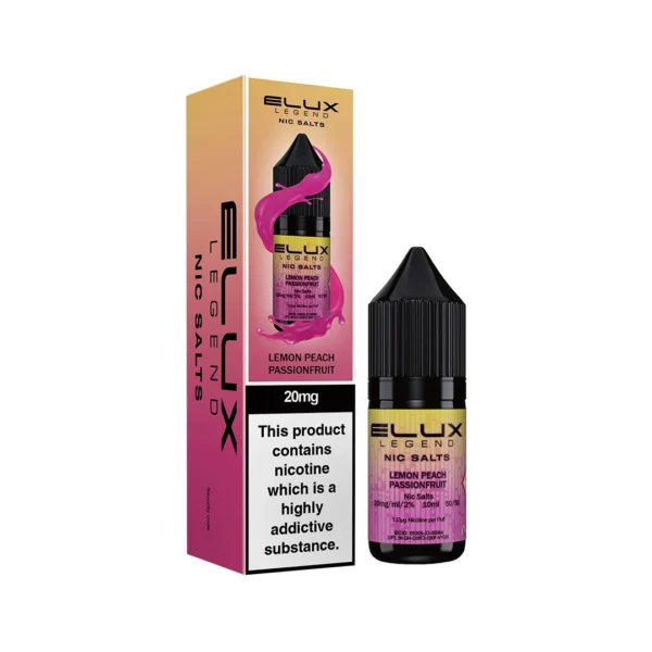 LEMON-PEACH-PASSIONFRUIT Lemon Peach Passionfruit Elux Nic Salt 10ml
