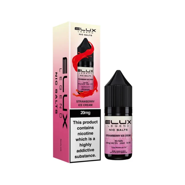 Strawberry Ice Cream Elux Nic Salt 10ml