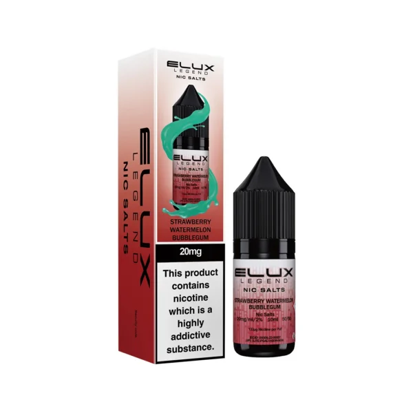 Strawberry Watermelon Bubblegum Elux Nic Salt 10ml